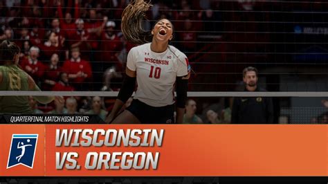 wisconsin volleyball team video|Wisconsin vs. Oregon: 2023 NCAA volleyball quarterfinal ...